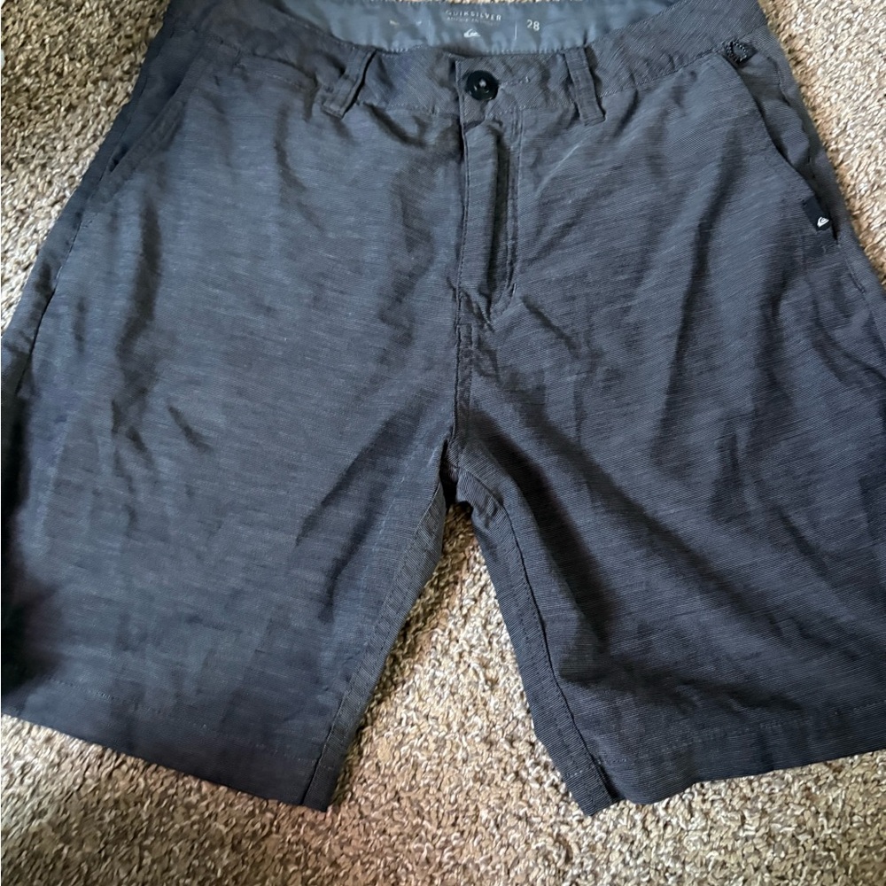 Quiksilver Gray Flat Front Shorts Casual Style